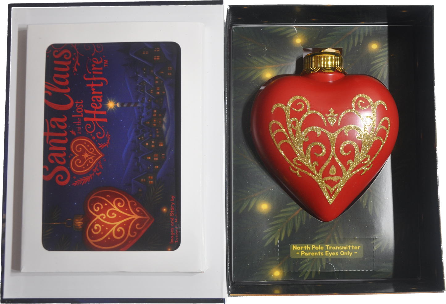 Santa Claus and the Lost Heartfire - Picture Book and Interactive Ornament