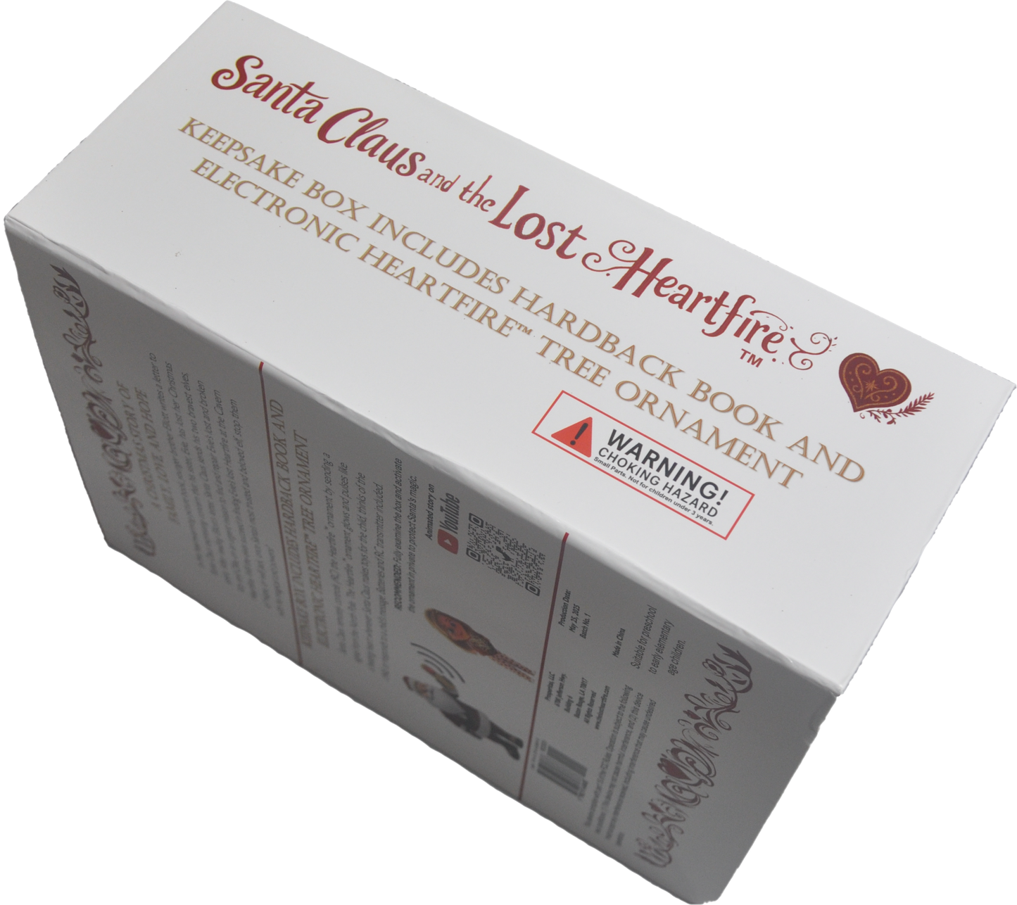 Santa Claus and the Lost Heartfire - Picture Book and Interactive Ornament