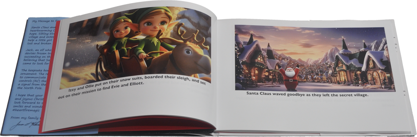 Santa Claus and the Lost Heartfire - Picture Book and Interactive Ornament